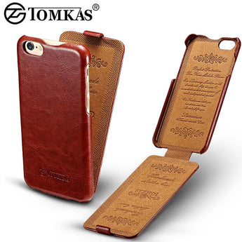 Flip PU Leather Case For iPhone 6 6S Coque Luxury Phone Back Cover For Apple iPhone 6 Plus / 6s Plus Cases Business TOMKAS Brand