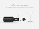 Dual USB Car Charger 2.4A 1A  Support Car Recorder Universal Ugreen