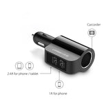 Dual USB Car Charger 2.4A 1A  Support Car Recorder Universal Ugreen