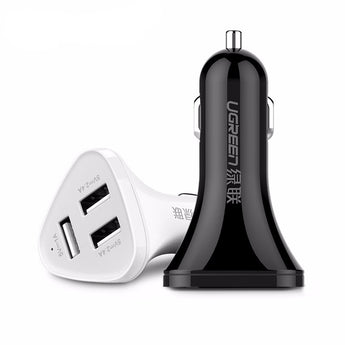 Universal Car Charger 3 Ports USB Car Charger Adapter Socket 2.4A  2.4A 1A  Ugreen