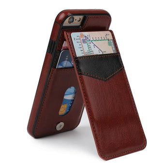 For Apple iPhone 7 Case 7 Plus Cases Luxury Leather Wallet Card Fundas Buckle Cover For iPhone 6 6s 6plus Plus 7Plus Case Coque