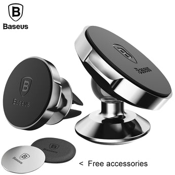 Baseus Universal Car Holder For iPhone 6 7 Air Vent Mount Magnetic Car Phone Holder Stand For Samsung S8 GPS Bracket Phone Stand