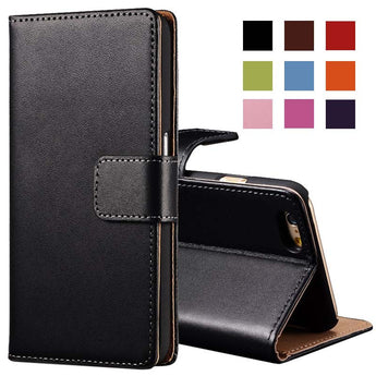 Leather Wallet Case For iPhone 6 6S With Card Holder