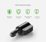 Dual USB Car Charger 2.4A 1A  Support Car Recorder Universal Ugreen