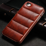 Vintage Hard Case For Apple iPhone 4 4S PU Leather Back Plastic Frame Mobile Phone Back Cover Sofa For iPhone4 New 2016