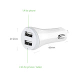 Universal 12V 24V Dual USB Car Charger Adapter Portable Car-Charger Ugreen