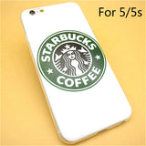 Hot Sale Fashion Starbuck Coffee TPU Slim Back Cover Skin for Apple iPhone 6 6s 4.7'' Ultra Thin Soft Phone Case Shell