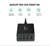 Qualcomm Quick Charge 3.0 4 Ports Smart Mobile Phone Charger Desktop USB Charger Ugreen