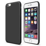 Solid Candy Color Matte Skin Case for iPhone 6S TPU Rubber Soft Back Cover for iPhone 6 6S Silicone 4.7 inch Black Blue Colors