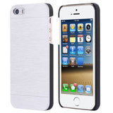 KISSCASE 5S SE Aluminum Case Metal Case For iPhone 5 5S SE 4S 4 Brush Skin Metal Back Cover For iPhone 5S SE 4S Brand Logo Coque