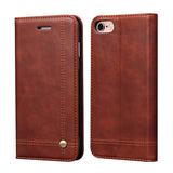 Luxury Leather Wallet Phone Case For iPhone 6 6S Plus Flip Cover Pouch Card Slot Stand Magnetic Fundas For iPhone 5 5S Se 7 Plus