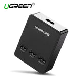 USB wall charger universal travel charger 5V 4A EU UK Plug 3 port mobile phone smart charger Ugreen