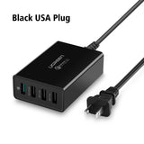 Qualcomm Quick Charge 3.0 4 Ports Smart Mobile Phone Charger Desktop USB Charger Ugreen