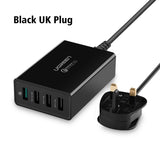 Qualcomm Quick Charge 3.0 4 Ports Smart Mobile Phone Charger Desktop USB Charger Ugreen