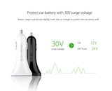 Universal Car Charger 3 Ports USB Car Charger Adapter Socket 2.4A  2.4A 1A  Ugreen