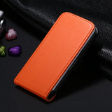 KISSCASE Genuine Leather Vertical Flip Mobile Phone Case For Apple iPhone 4S 4 4G Ultra Slim Korean Style Cover For iPhone 4 4S