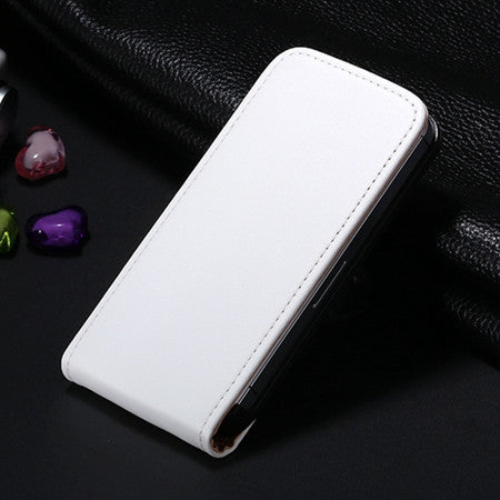 KISSCASE Genuine Leather Vertical Flip Mobile Phone Case For Apple