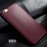 Super Thin Leather Pattern Texture Phone Cases For iPhone 7 5 5S SE 6 6S 4.7 Plus 5.5inch Luxury Soft TPU Comfort Back Cover