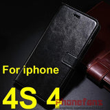 Luxury Retro wallet leather Case For Apple iPhone 6S 6 5S Case SE 5 4S 4 flip stand cover Photo frame Protective For iphone 6