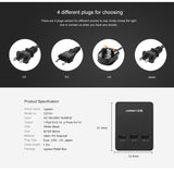 USB wall charger universal travel charger 5V 4A EU UK Plug 3 port mobile phone smart charger Ugreen