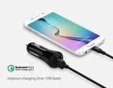 Quick Charge 2.0 18W Fast Dual USB Phone Car Charger Ugreen